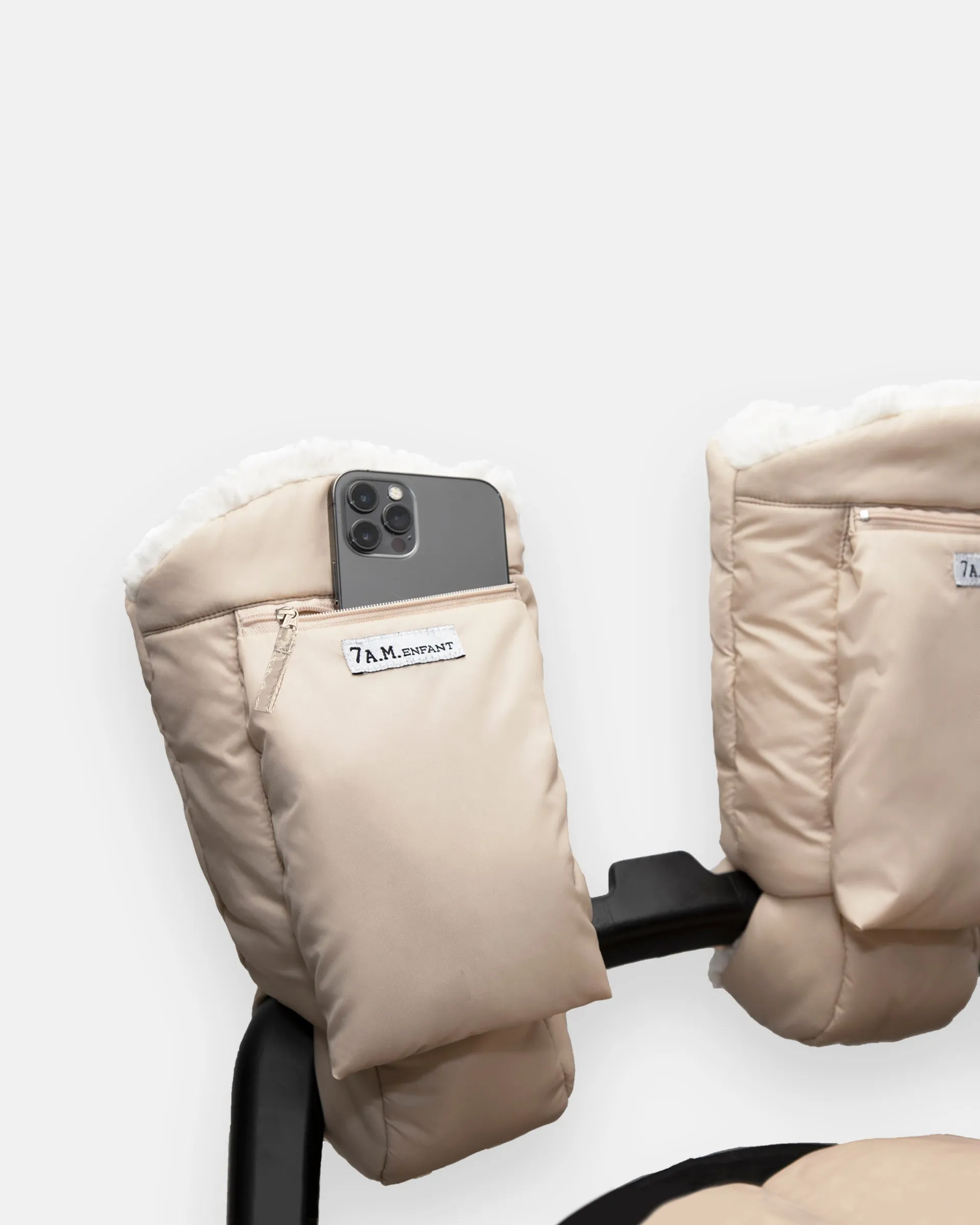 7 A.M. Enfant Warmmuffs - Pine Oslo Cloud