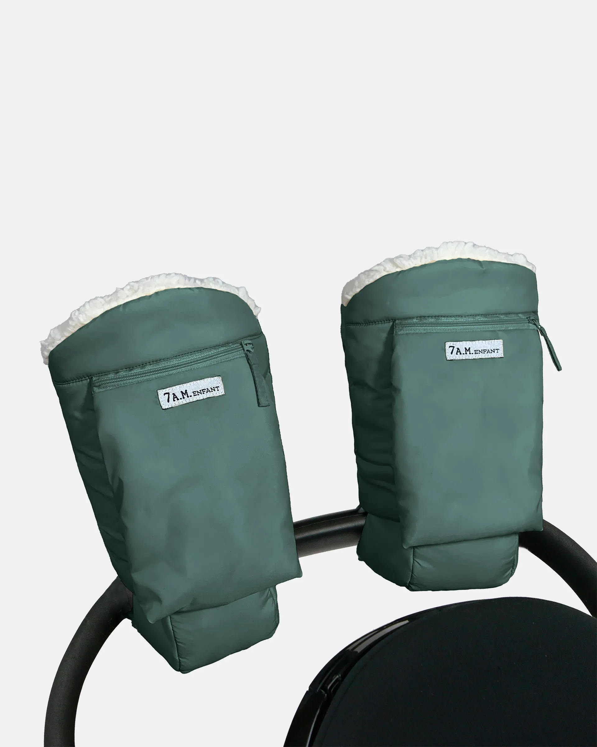 7 A.M. Enfant Warmmuffs - Pine Oslo Cloud