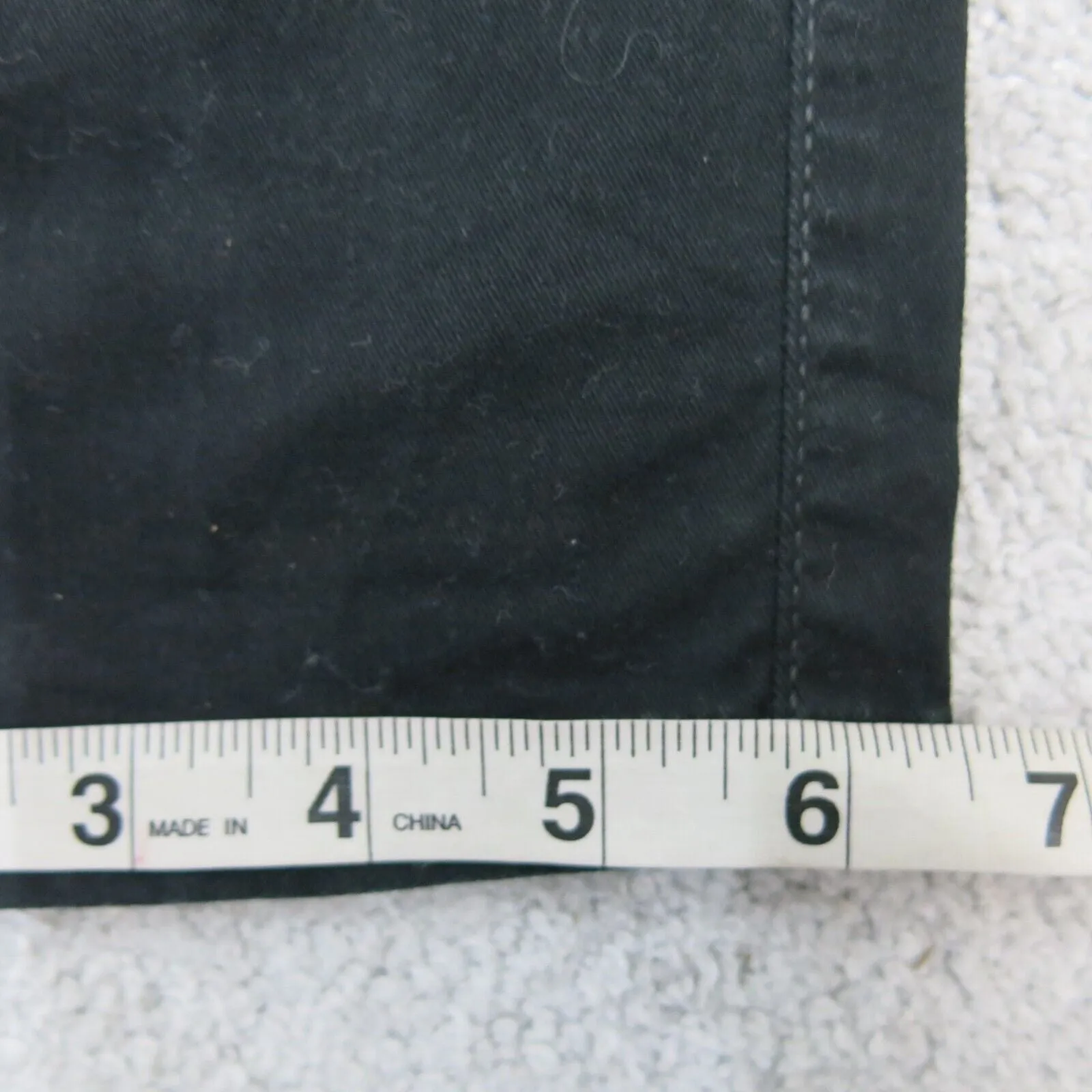 American Eagle Womens Dress Pant Stretch Slim Straight Leg 100% Cotton Black 6 R
