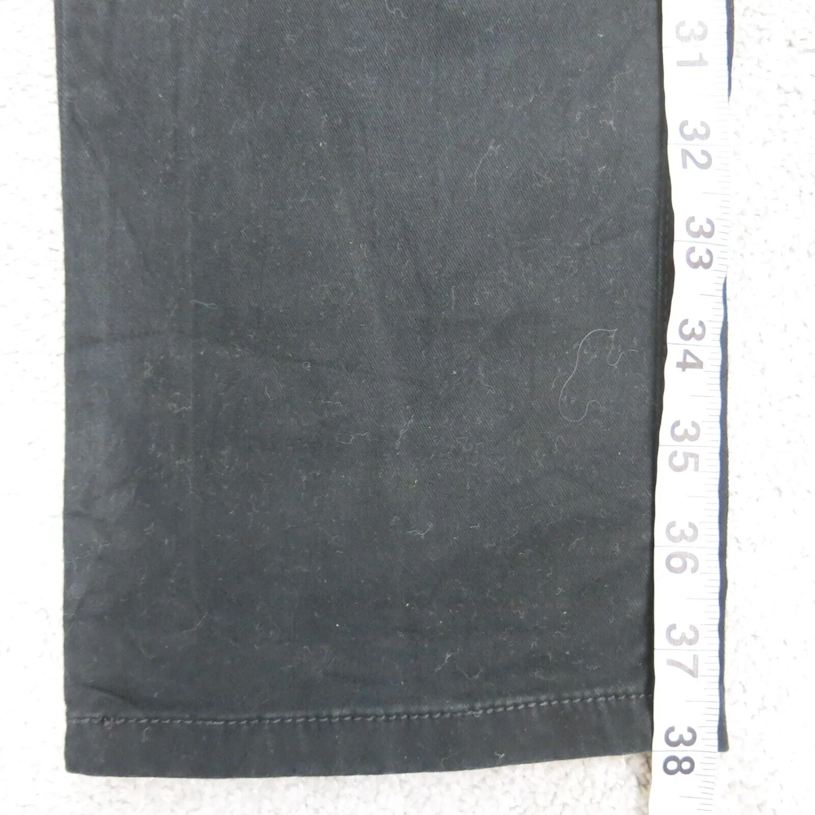 American Eagle Womens Dress Pant Stretch Slim Straight Leg 100% Cotton Black 6 R