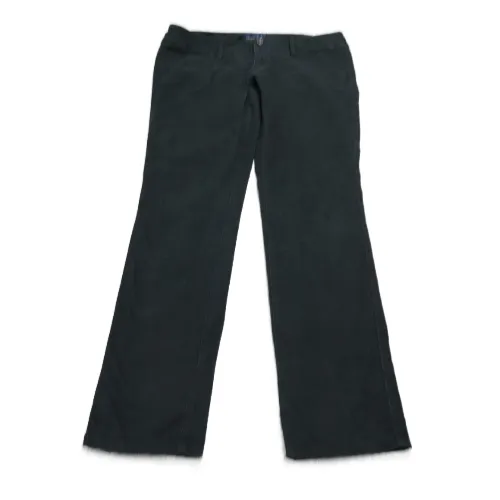 American Eagle Womens Dress Pant Stretch Slim Straight Leg 100% Cotton Black 6 R