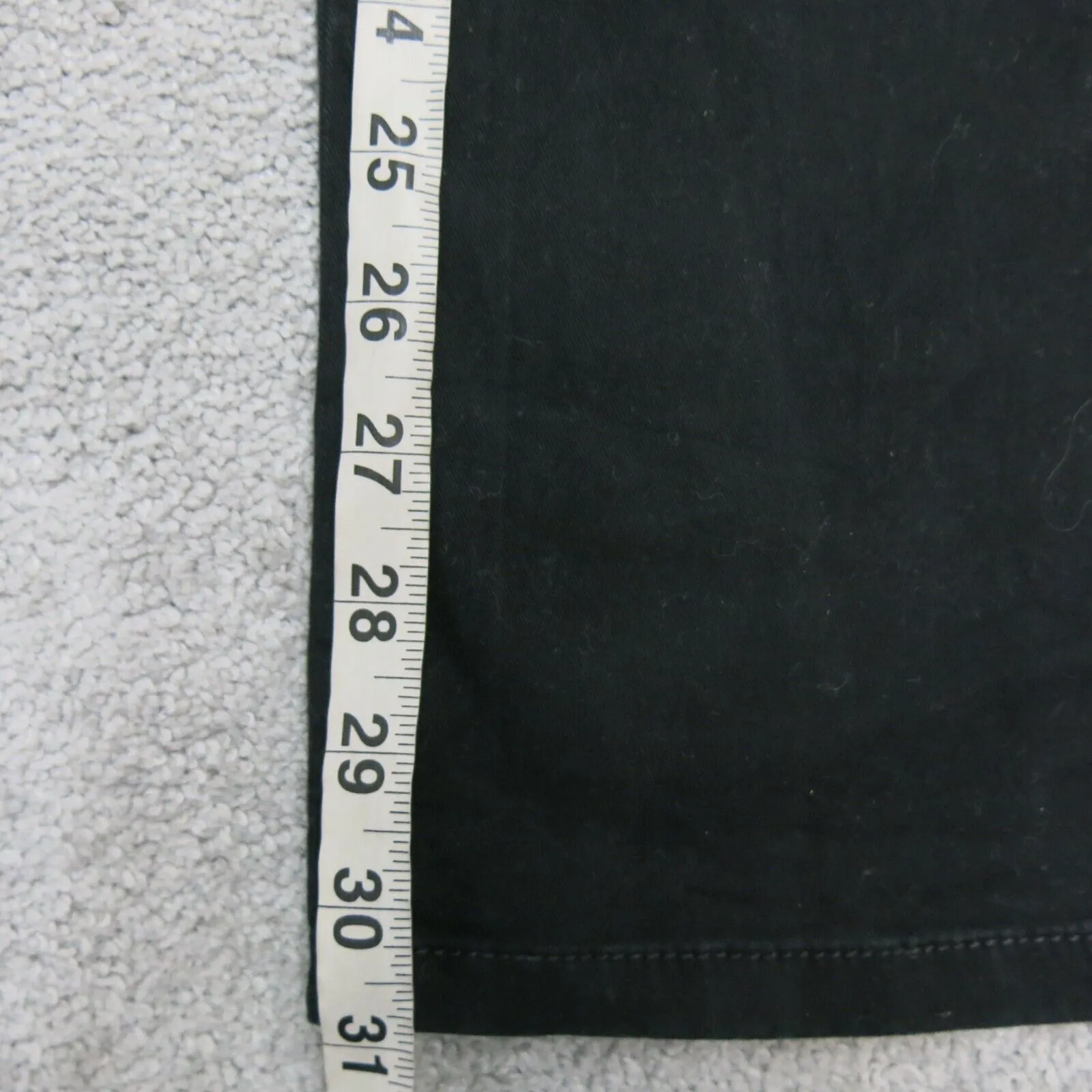 American Eagle Womens Dress Pant Stretch Slim Straight Leg 100% Cotton Black 6 R