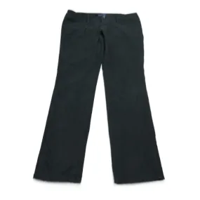 American Eagle Womens Dress Pant Stretch Slim Straight Leg 100% Cotton Black 6 R