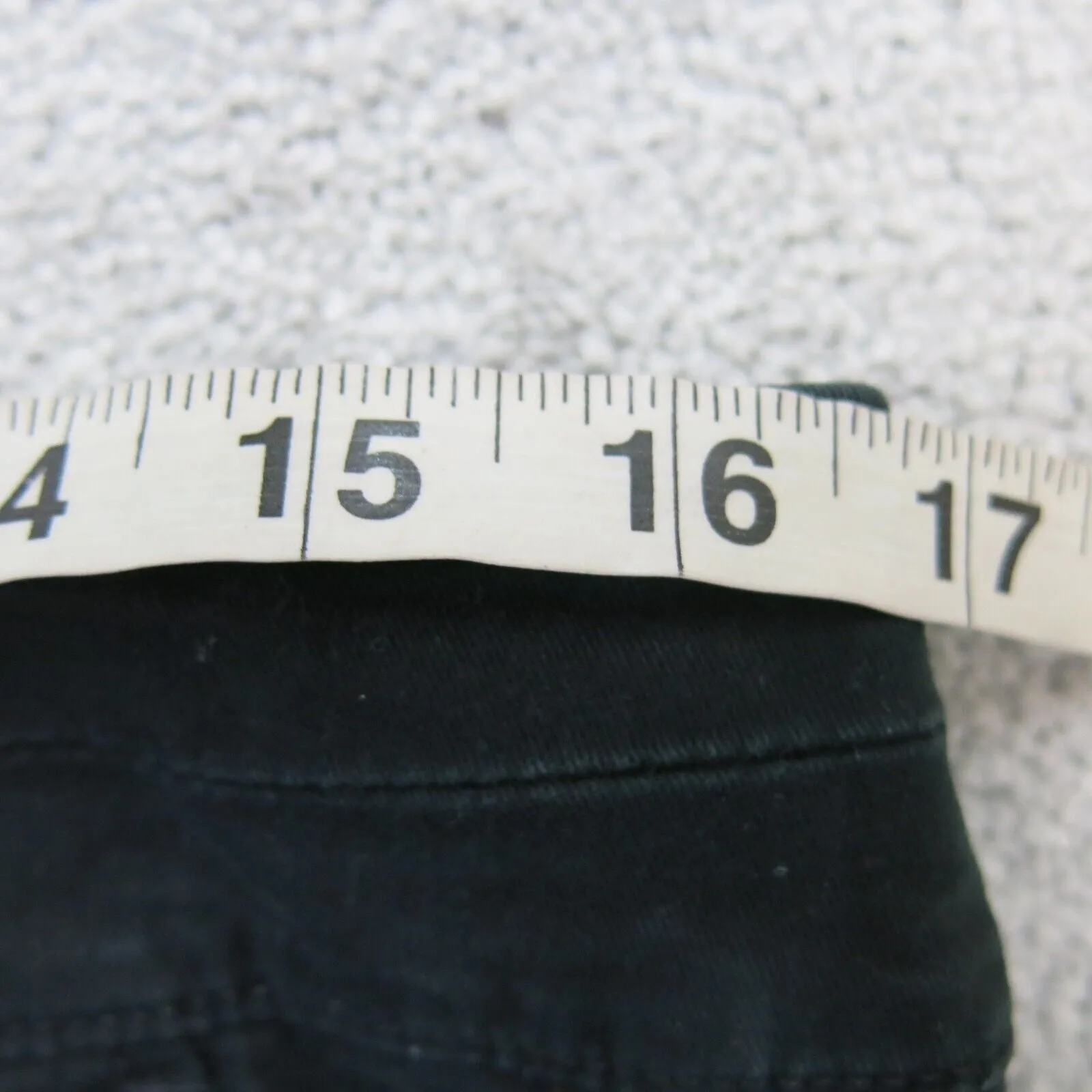American Eagle Womens Dress Pant Stretch Slim Straight Leg 100% Cotton Black 6 R