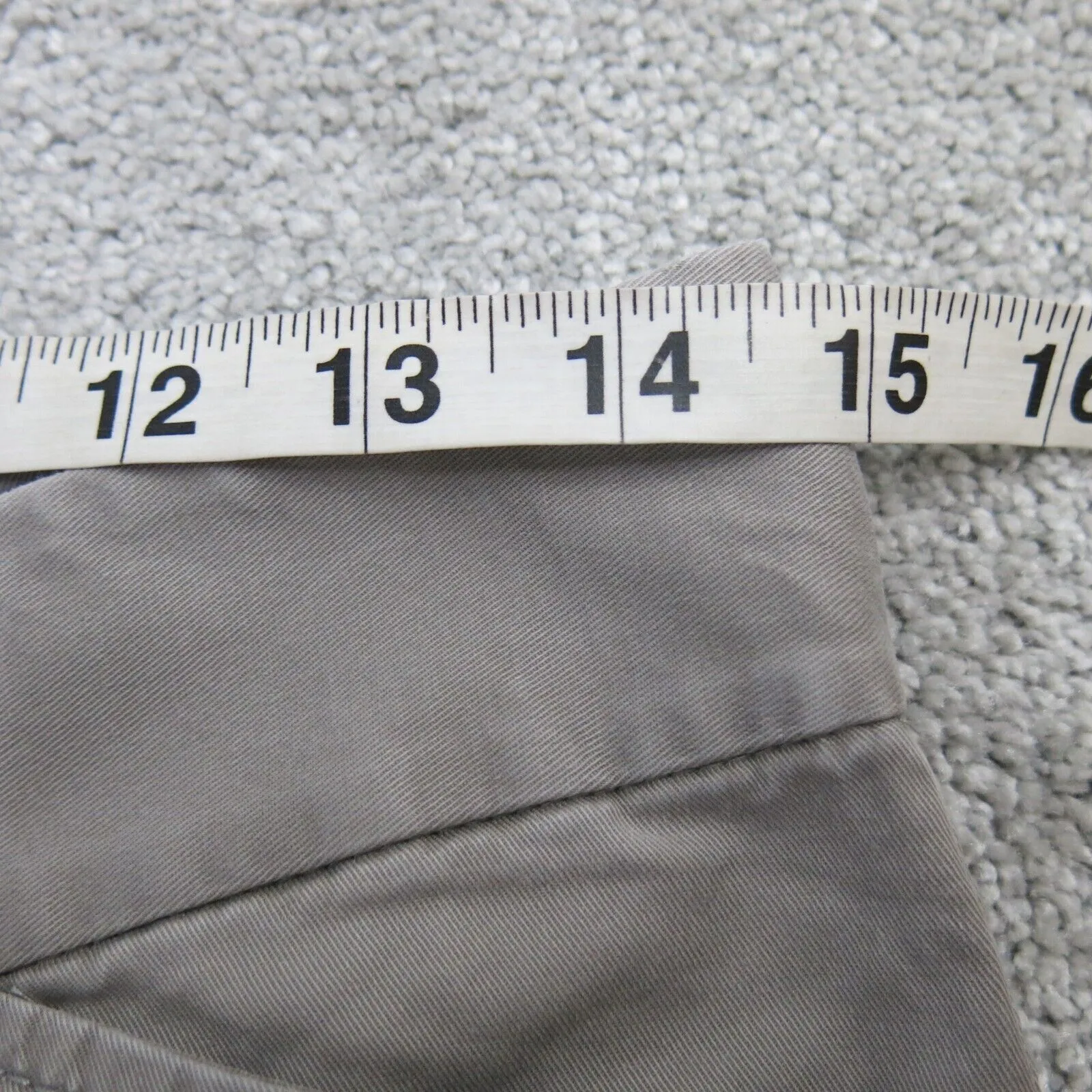 Ann Taylor Mens Slim Straight Leg Dress Pants Mid Rise Pockets Gray Size 2P