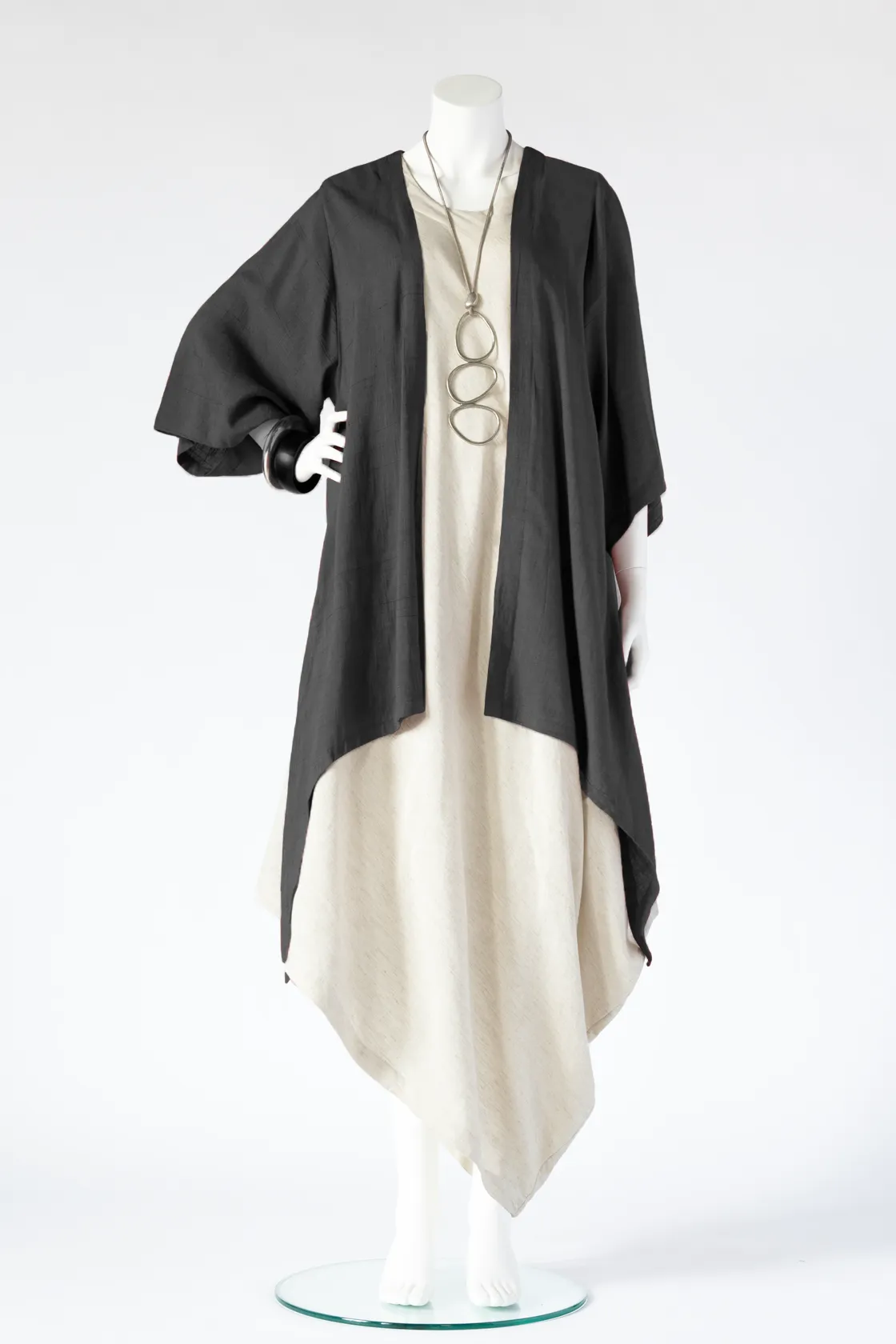 Avant Garde Dress in Natural Papyrus