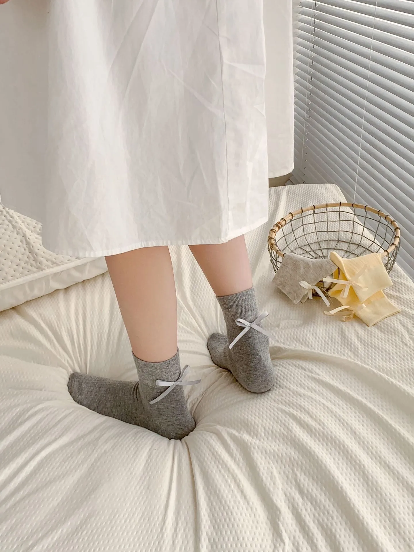 Ballerina Girls Ribbon Socks