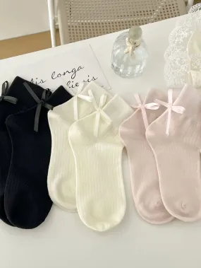 Ballerina Girls Ribbon Socks