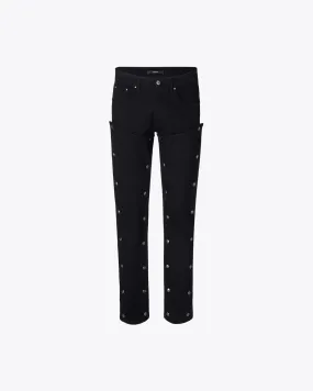 BLACK JEANS WITH STUDS