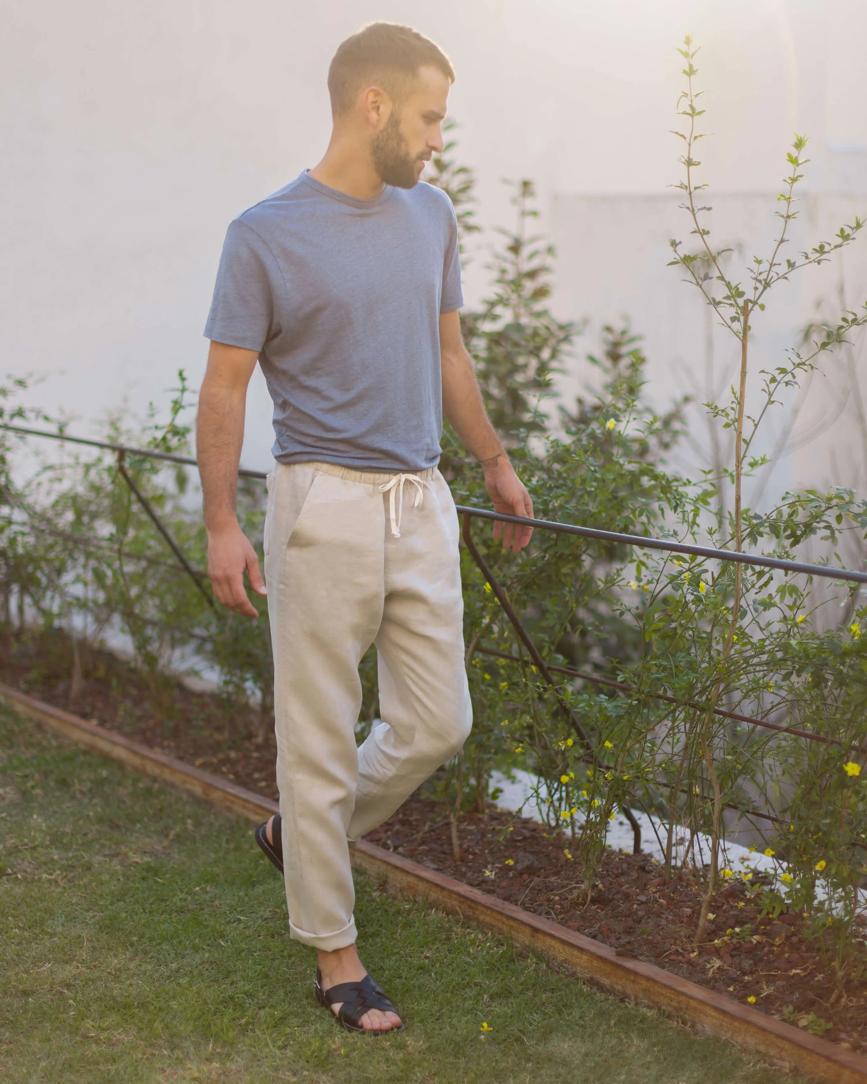 Bo Linen Drawstring Pants
