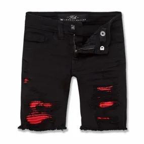 Boys Jordan Craig Siena Denim Shorts (Crimson) J3191SB