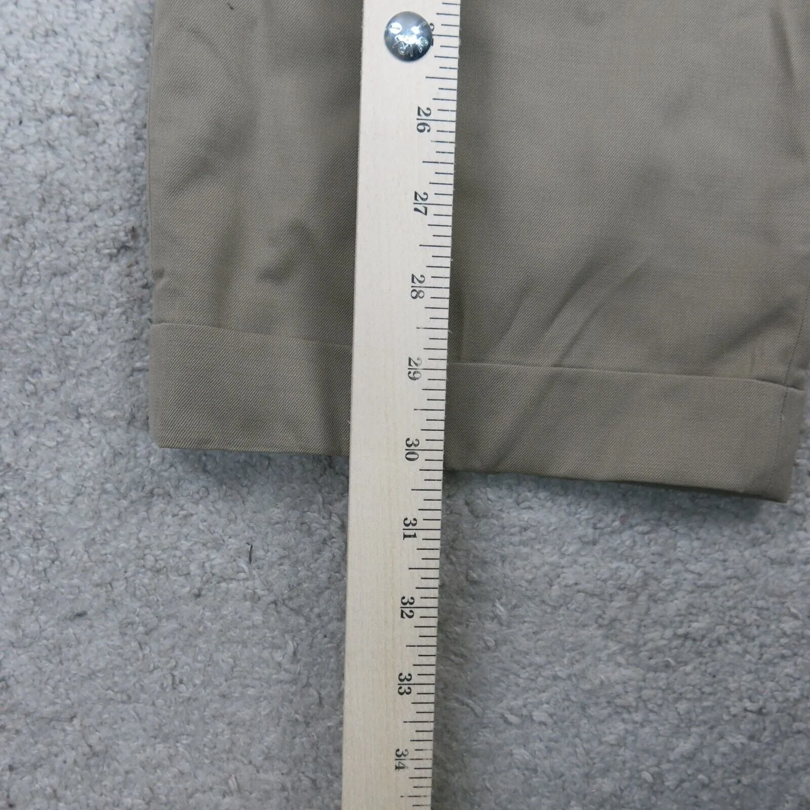 Brooks Brothers 346 Mens Dress Pant Straight Leg High Rise Clay Beige SZ W38XL32