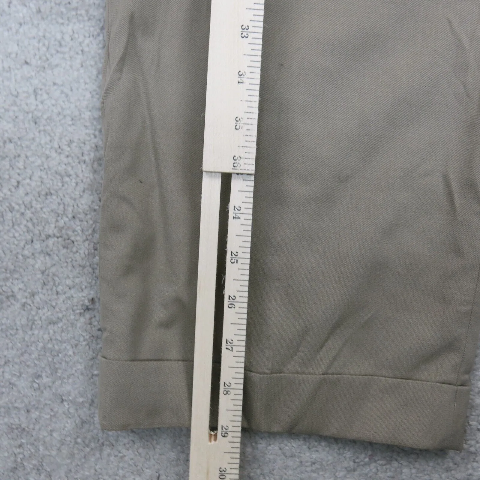 Brooks Brothers 346 Mens Dress Pant Straight Leg High Rise Clay Beige SZ W38XL32