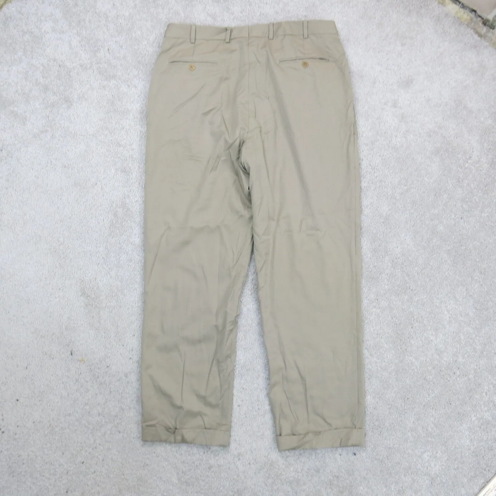 Brooks Brothers 346 Mens Dress Pant Straight Leg High Rise Clay Beige SZ W38XL32