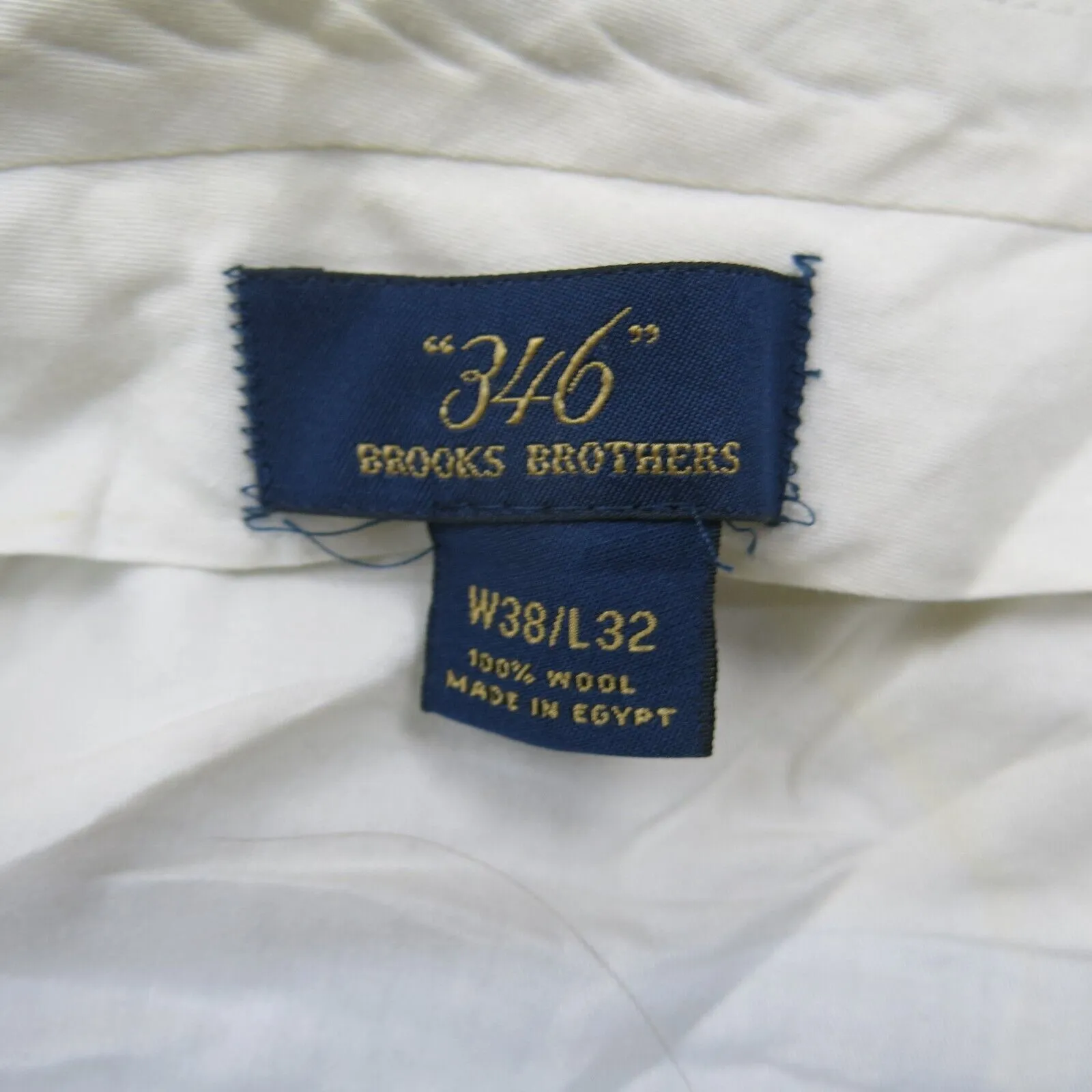 Brooks Brothers 346 Mens Dress Pant Straight Leg High Rise Clay Beige SZ W38XL32