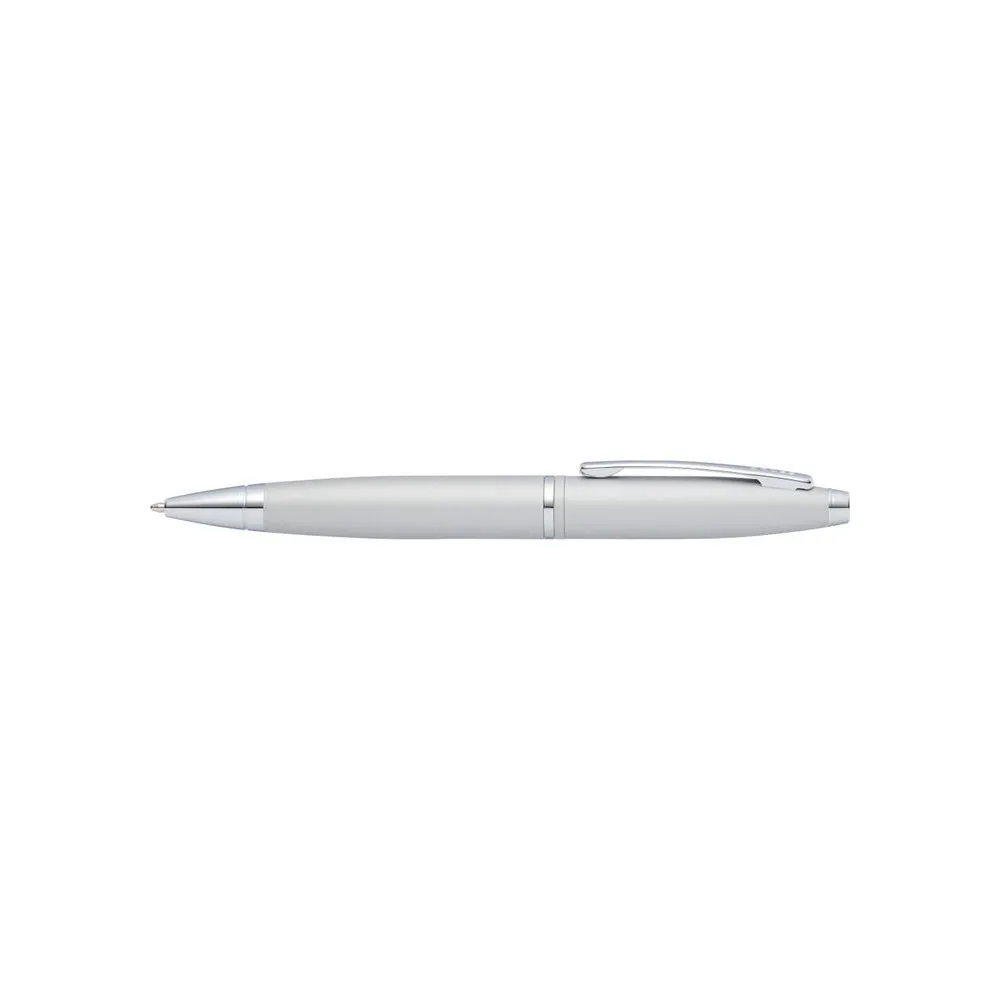 Calais Chrome Ballpoint Pen & Crimson Journal - AT0112-16/3M