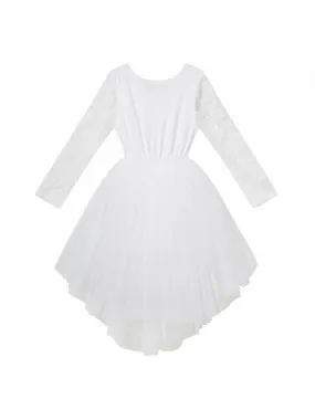 Candi L/S Lace Tutu Dress - Ivory
