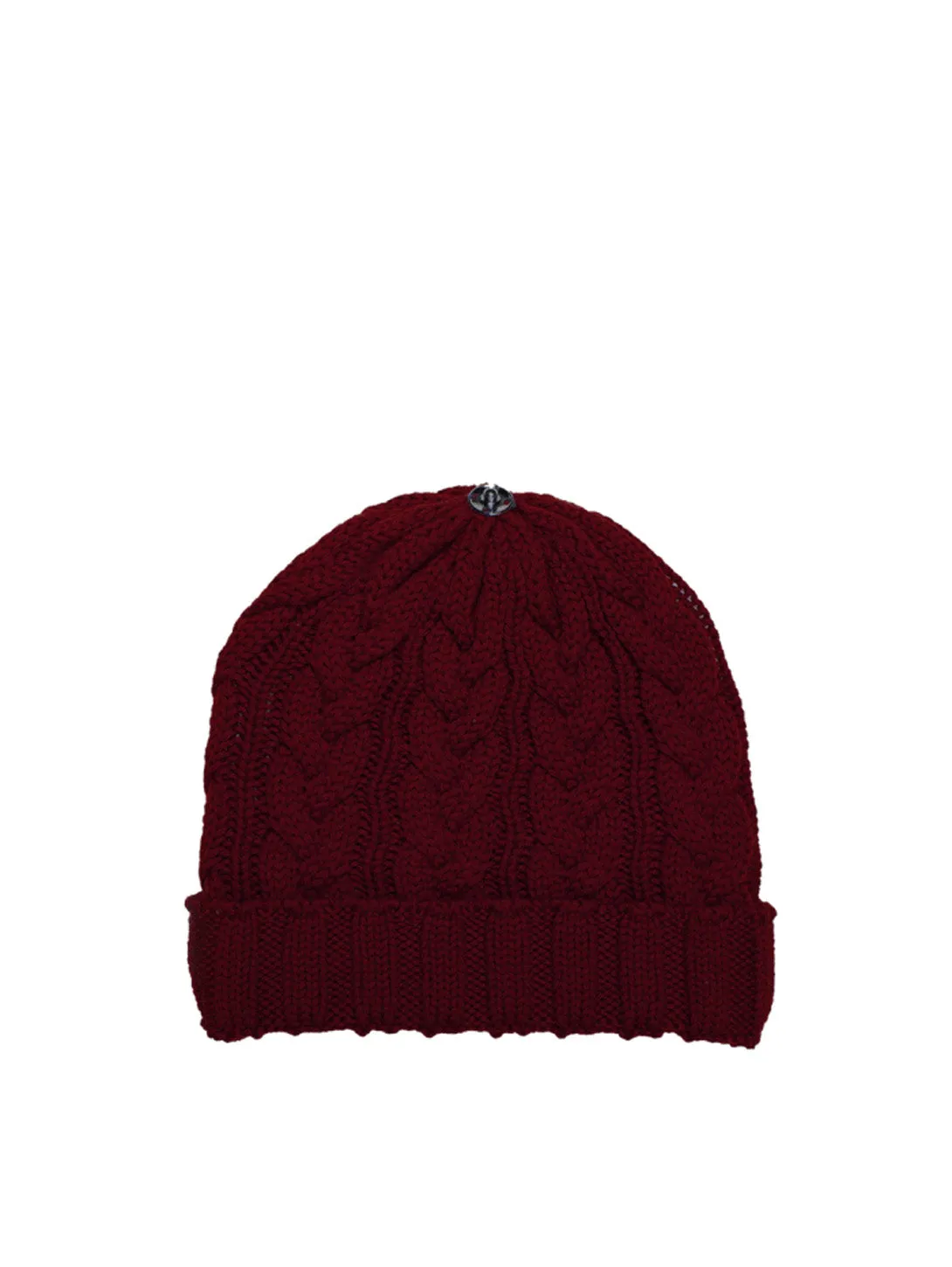 Charlie Cable Knit Hat - Red Velvet
