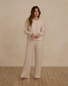 Cozy Rib Knit Set  - Shell