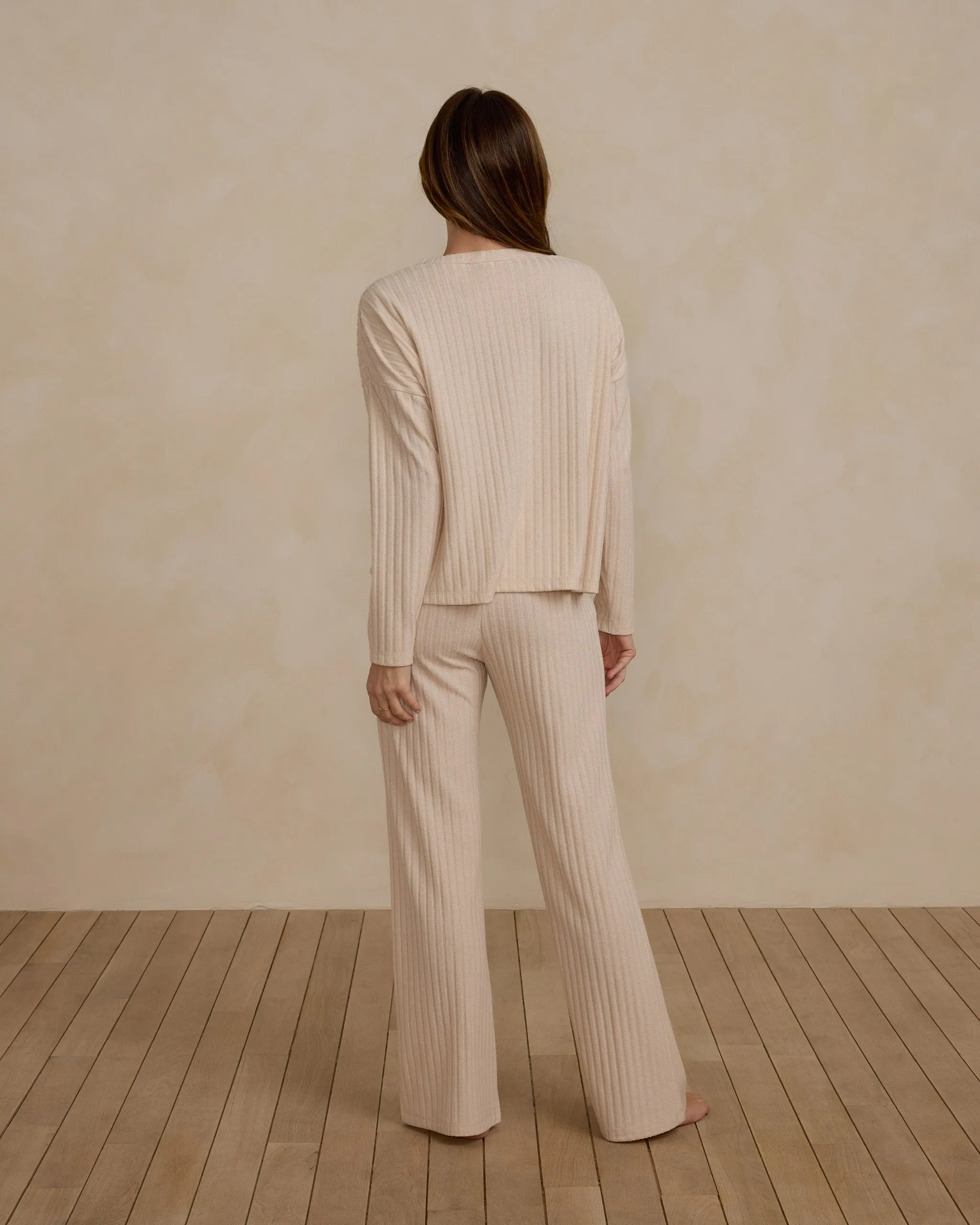 Cozy Rib Knit Set  - Shell
