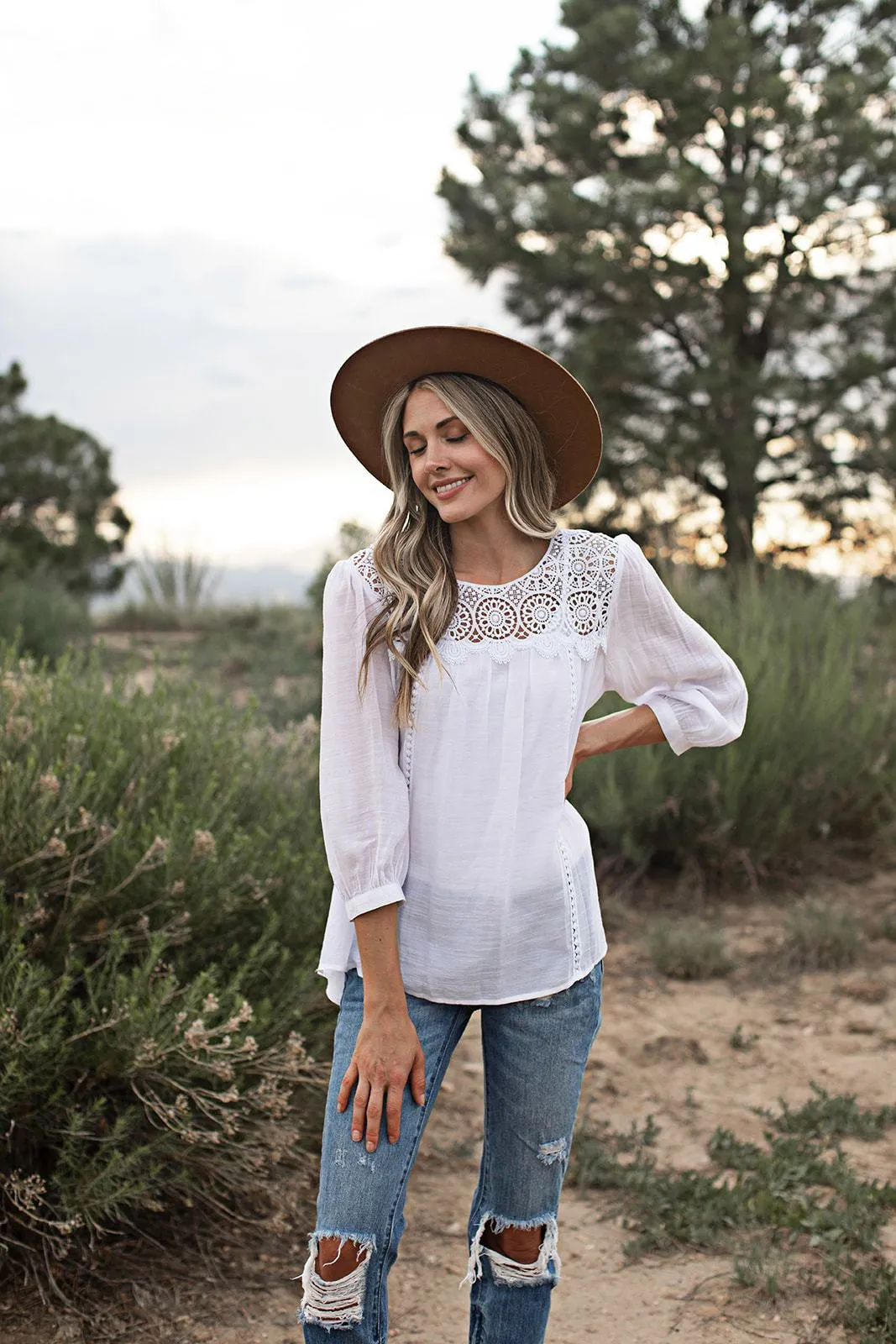 Crochet Textured Blouse