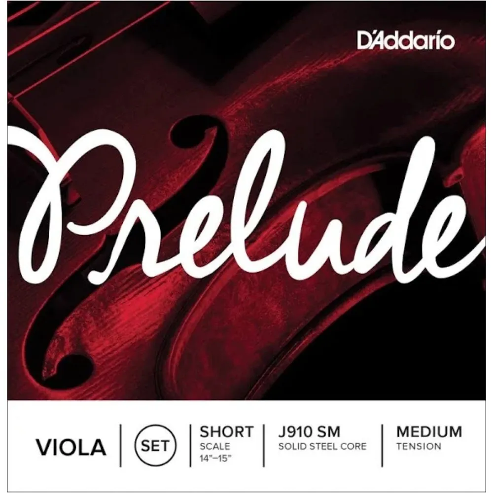 D'Addario J910 Prelude Viola String Set - Short Size