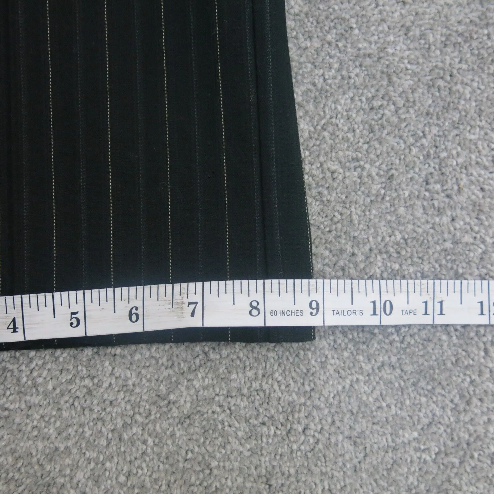 Dockers Womens Metro Dress Pant Wide Leg Ideal Fit Striped Black Size 8