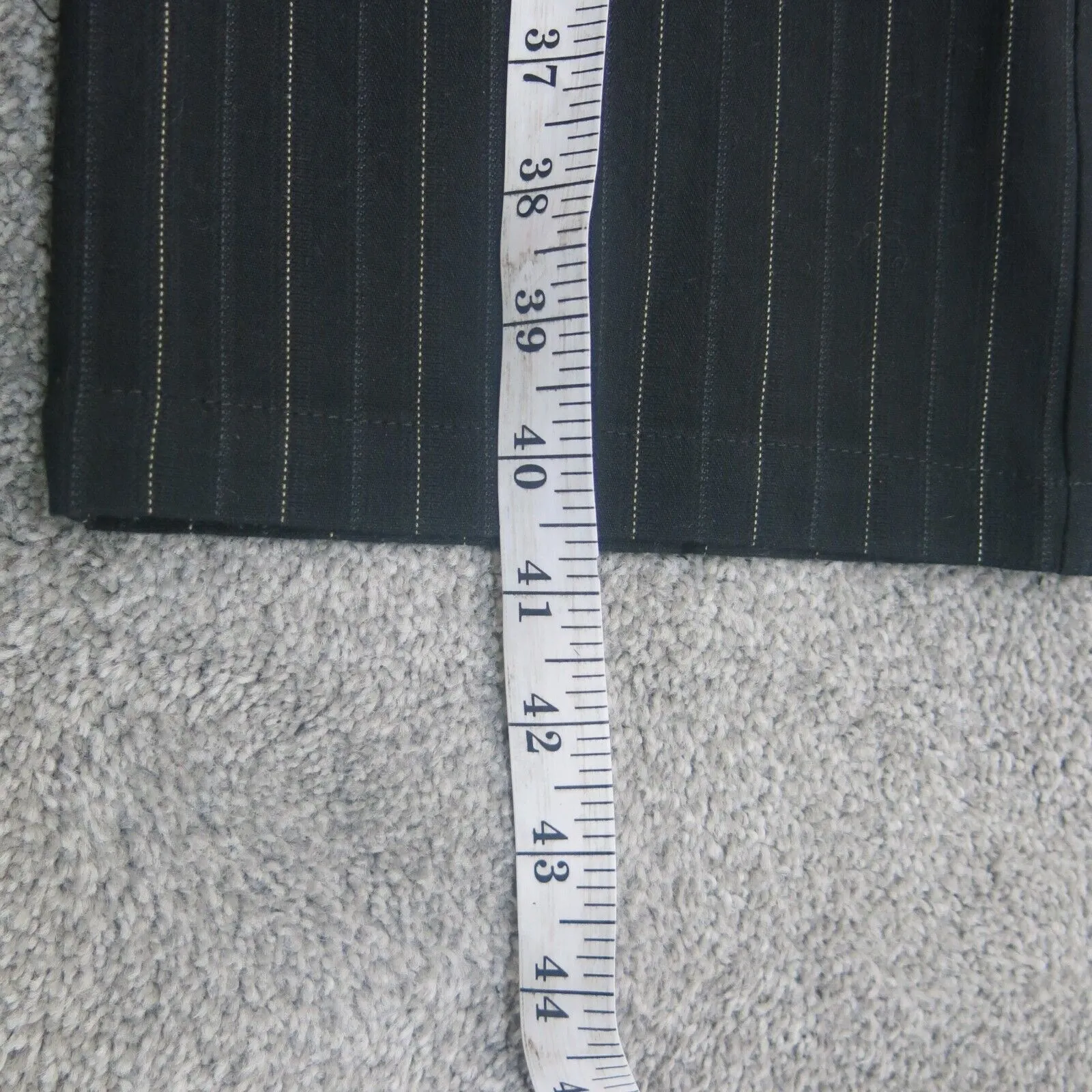 Dockers Womens Metro Dress Pant Wide Leg Ideal Fit Striped Black Size 8