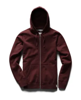 Full Zip Hoodie Midweight Terry Crimson