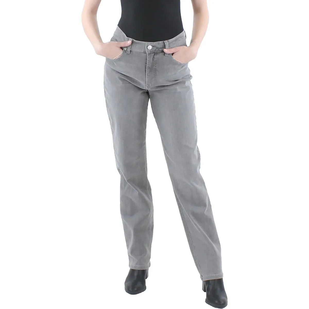 Gloria Vanderbilt Womens Amanda Classic Rise Tapered Leg Jeans