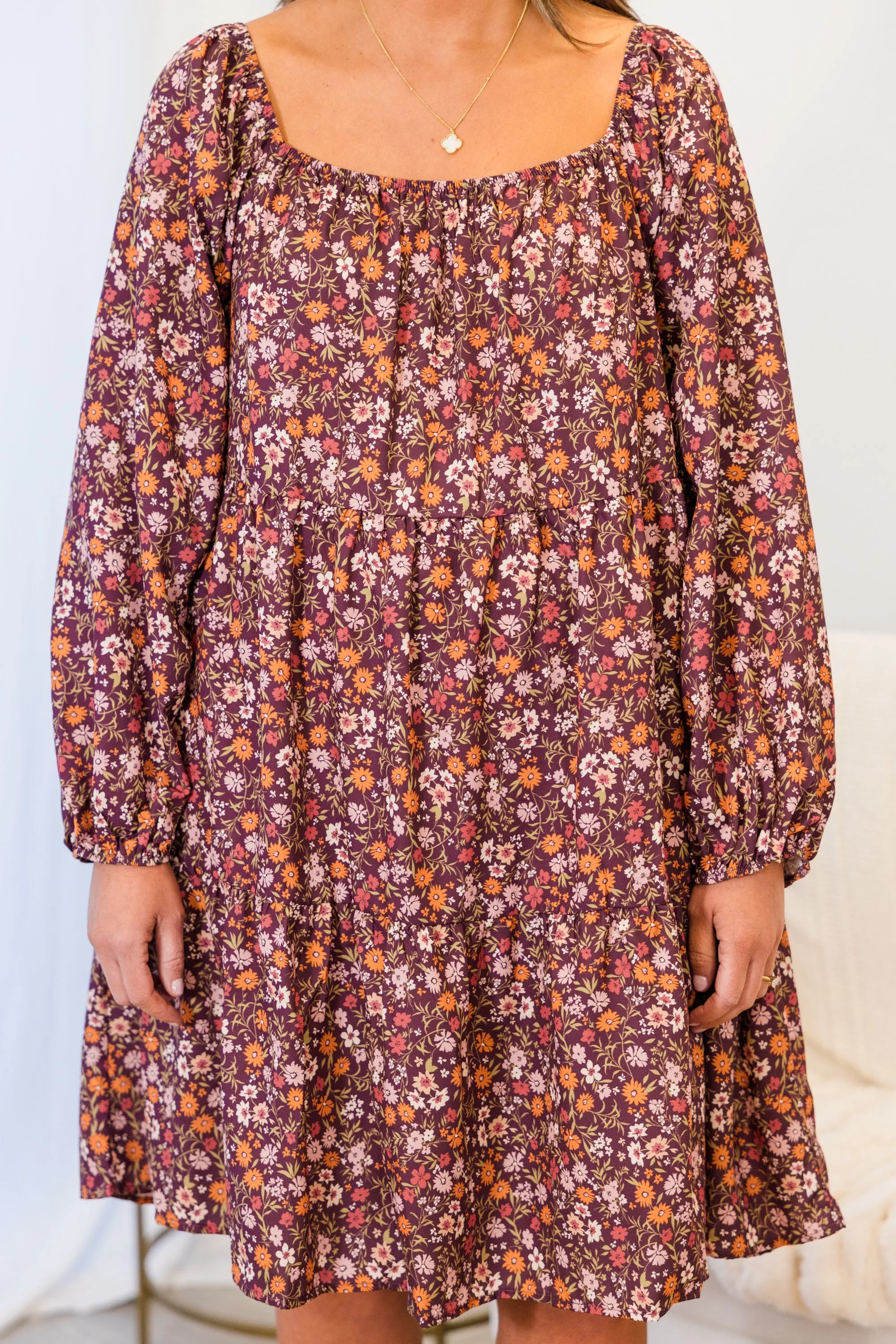 It's My Call Dress, Maroon