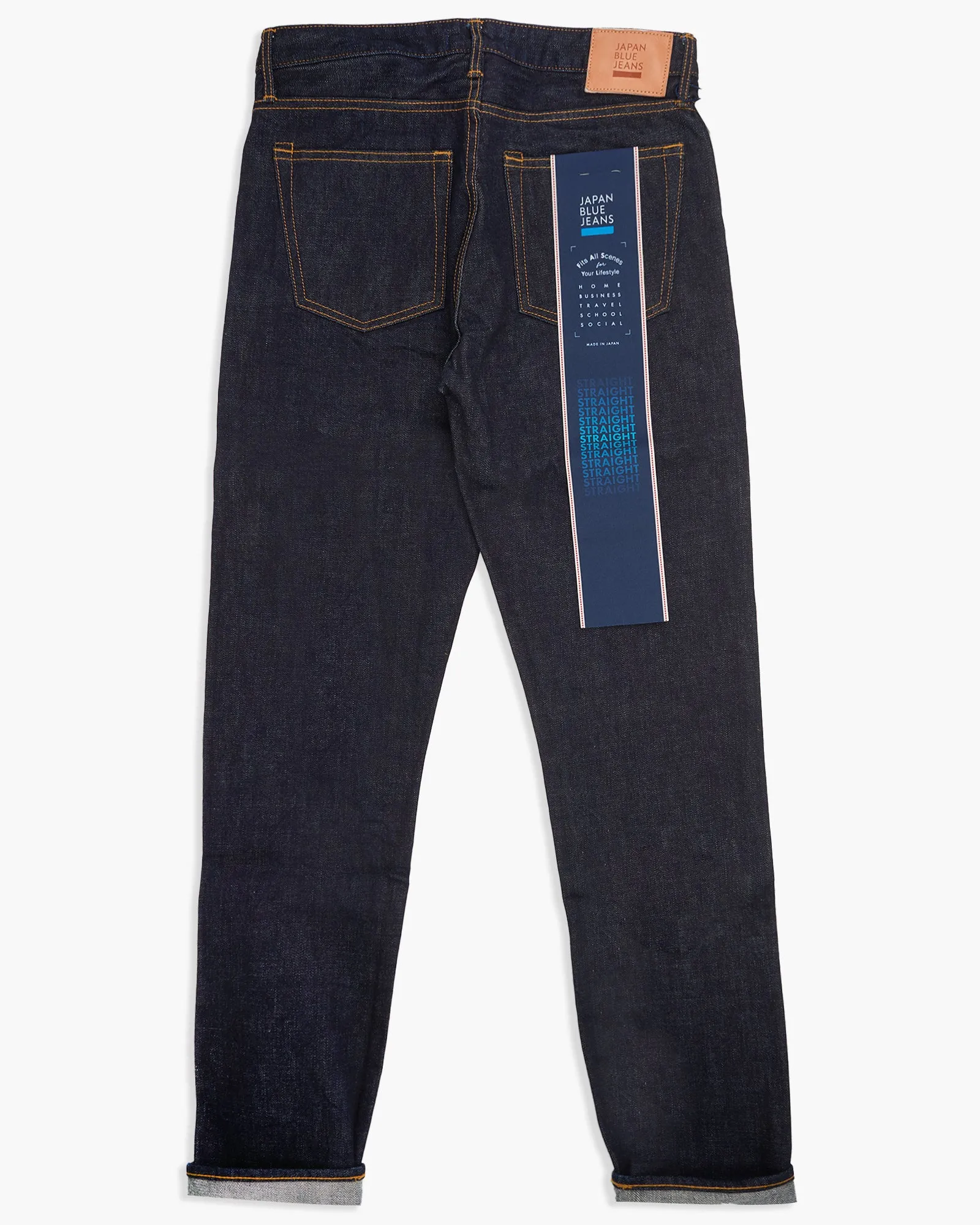 Japan Blue J301 Straight Fit 14.8oz US Cotton Selvedge Mens Jeans - Indigo