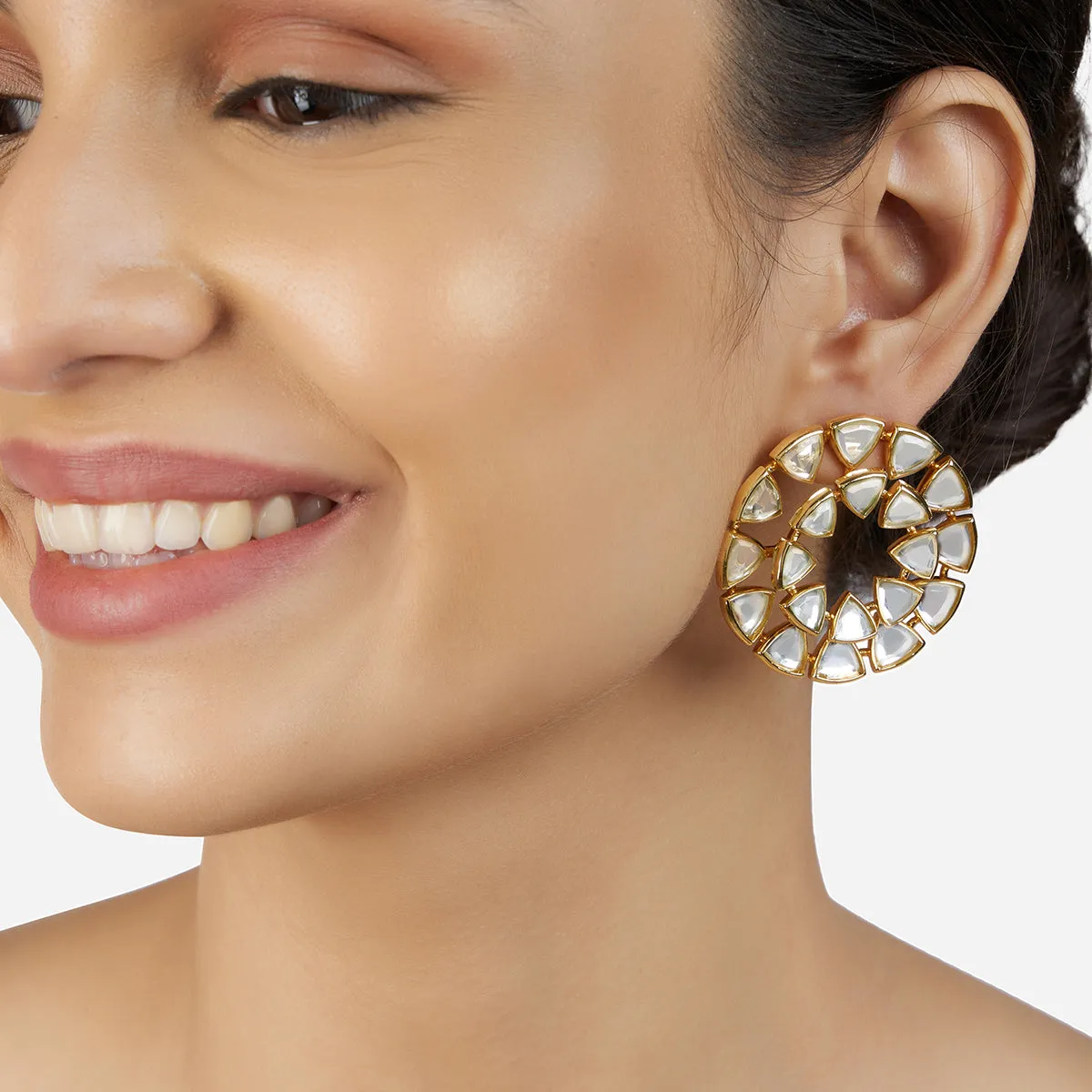 Jugni Dazzling Mirror Studs
