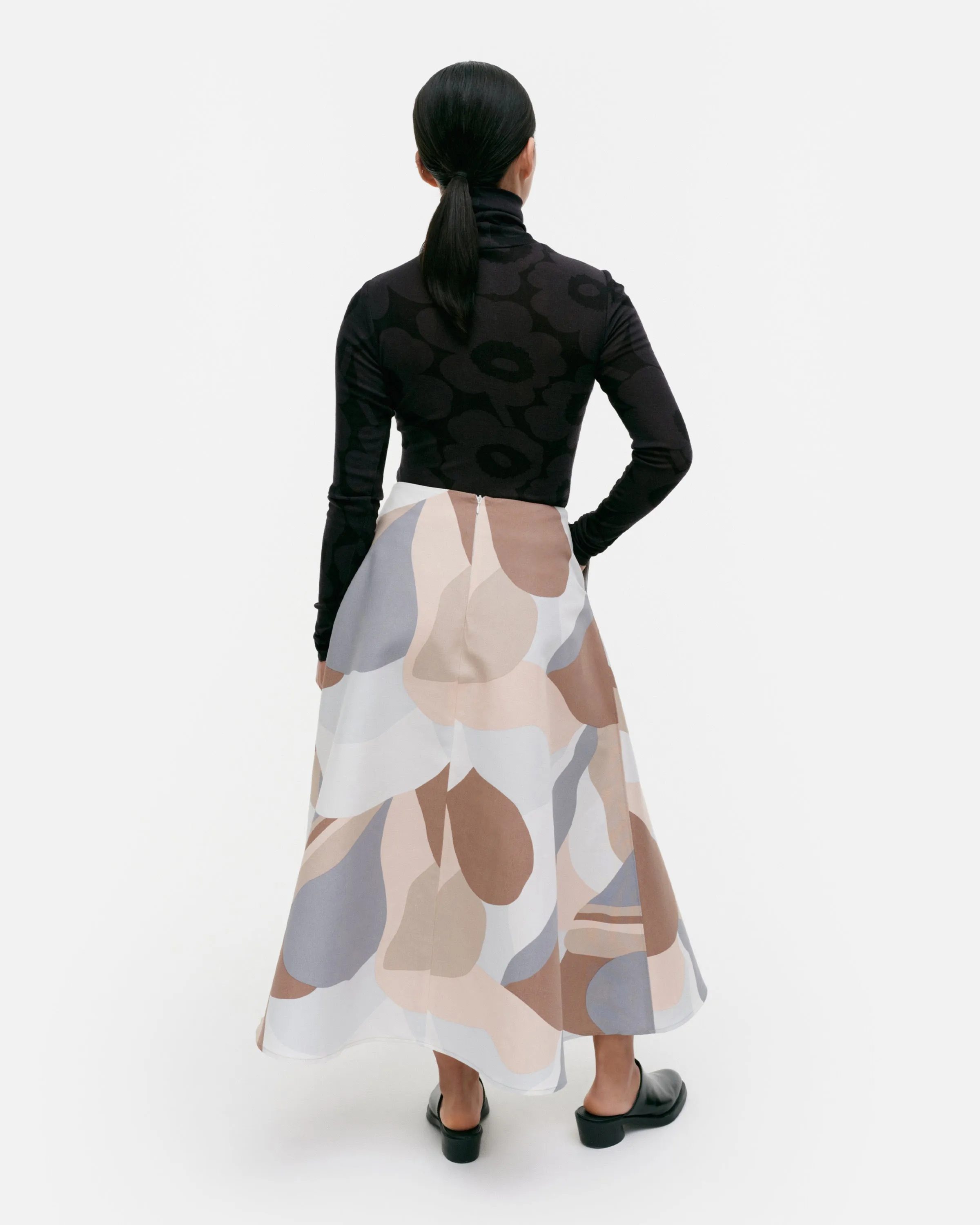 Laita Kamelia Cotton Linen Skirt 85cm