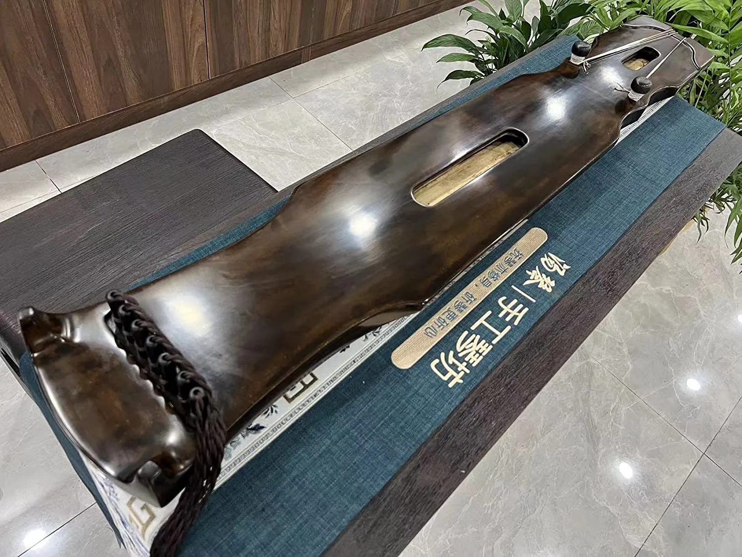 LANDTOM High-Level/Concert level pure handmade Fuxi style 100  years Fir(杉木）Guqin/Chinese zither by famous master
