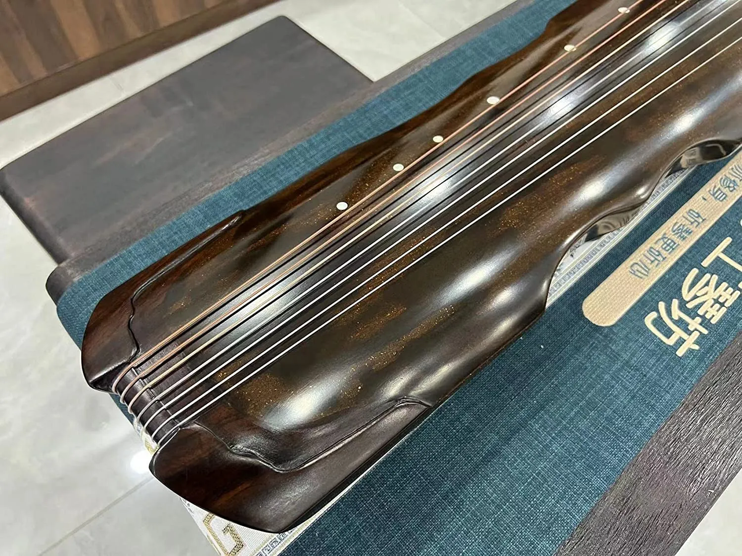 LANDTOM High-Level/Concert level pure handmade Fuxi style 100  years Fir(杉木）Guqin/Chinese zither by famous master