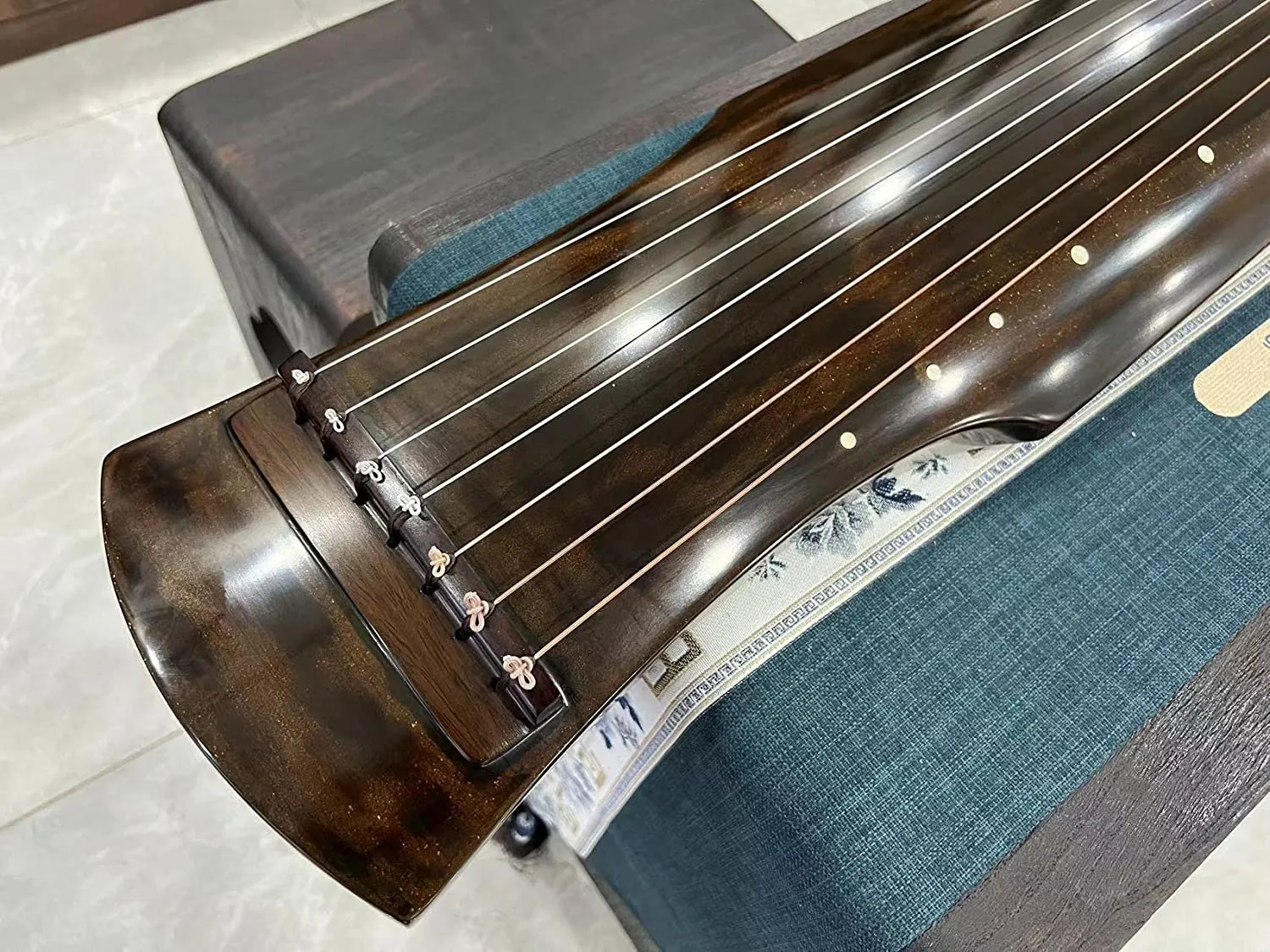 LANDTOM High-Level/Concert level pure handmade Fuxi style 100  years Fir(杉木）Guqin/Chinese zither by famous master
