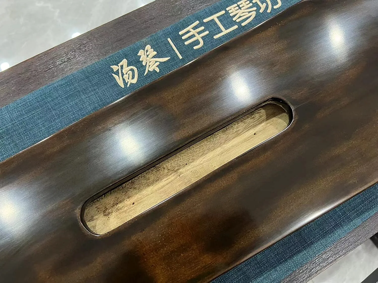 LANDTOM High-Level/Concert level pure handmade Fuxi style 100  years Fir(杉木）Guqin/Chinese zither by famous master