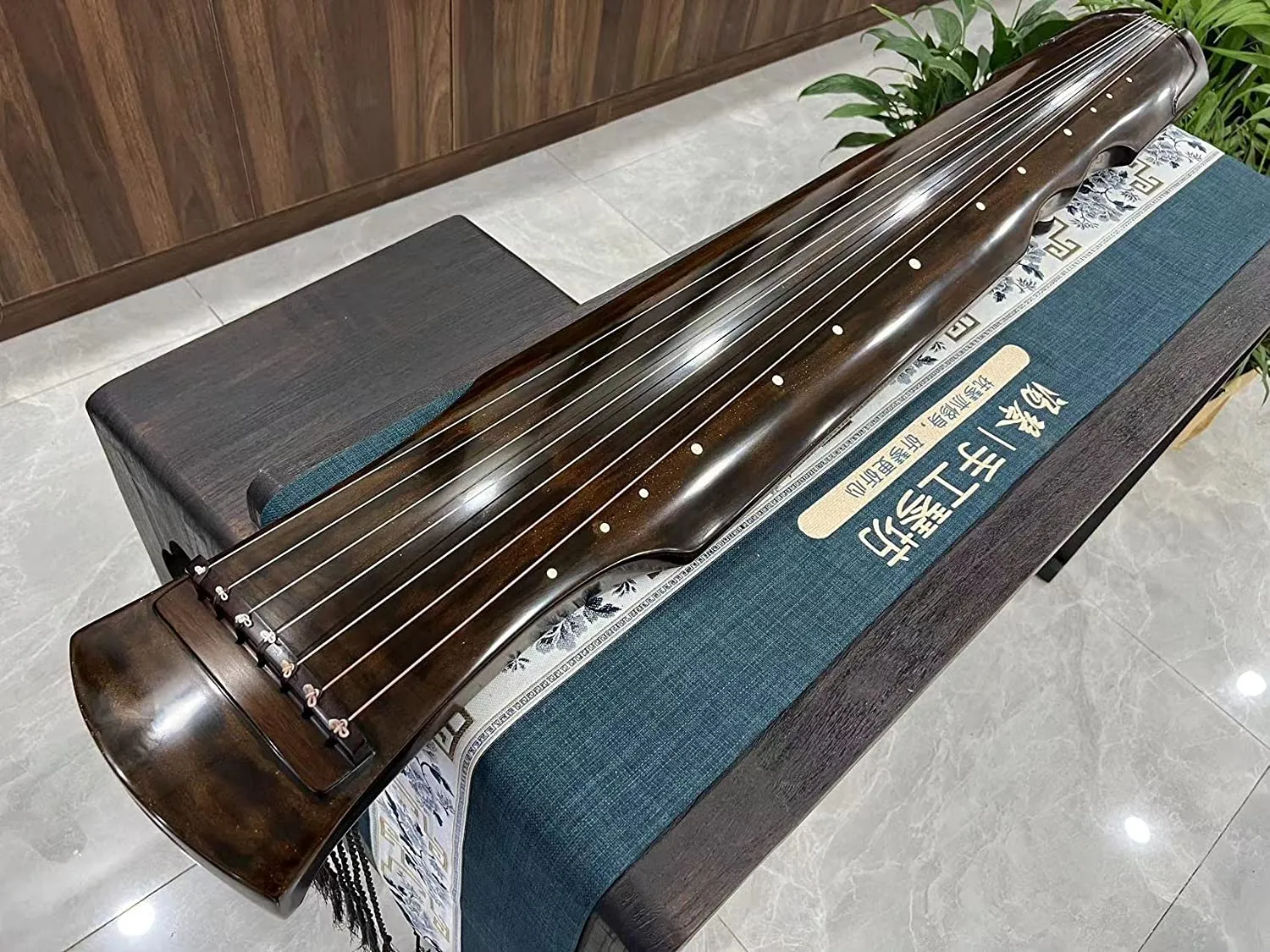 LANDTOM High-Level/Concert level pure handmade Fuxi style 100  years Fir(杉木）Guqin/Chinese zither by famous master