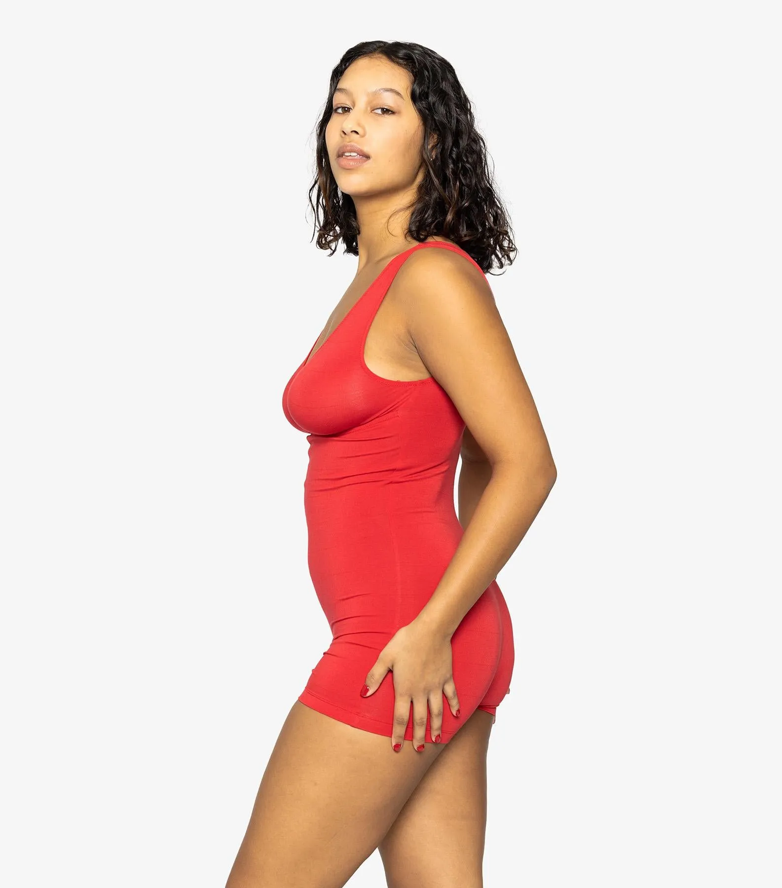 Last Chance Ramona Lounge Playsuit - Crimson