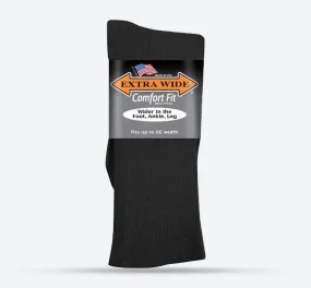 Mens Extra Wide 3801 Dress Socks