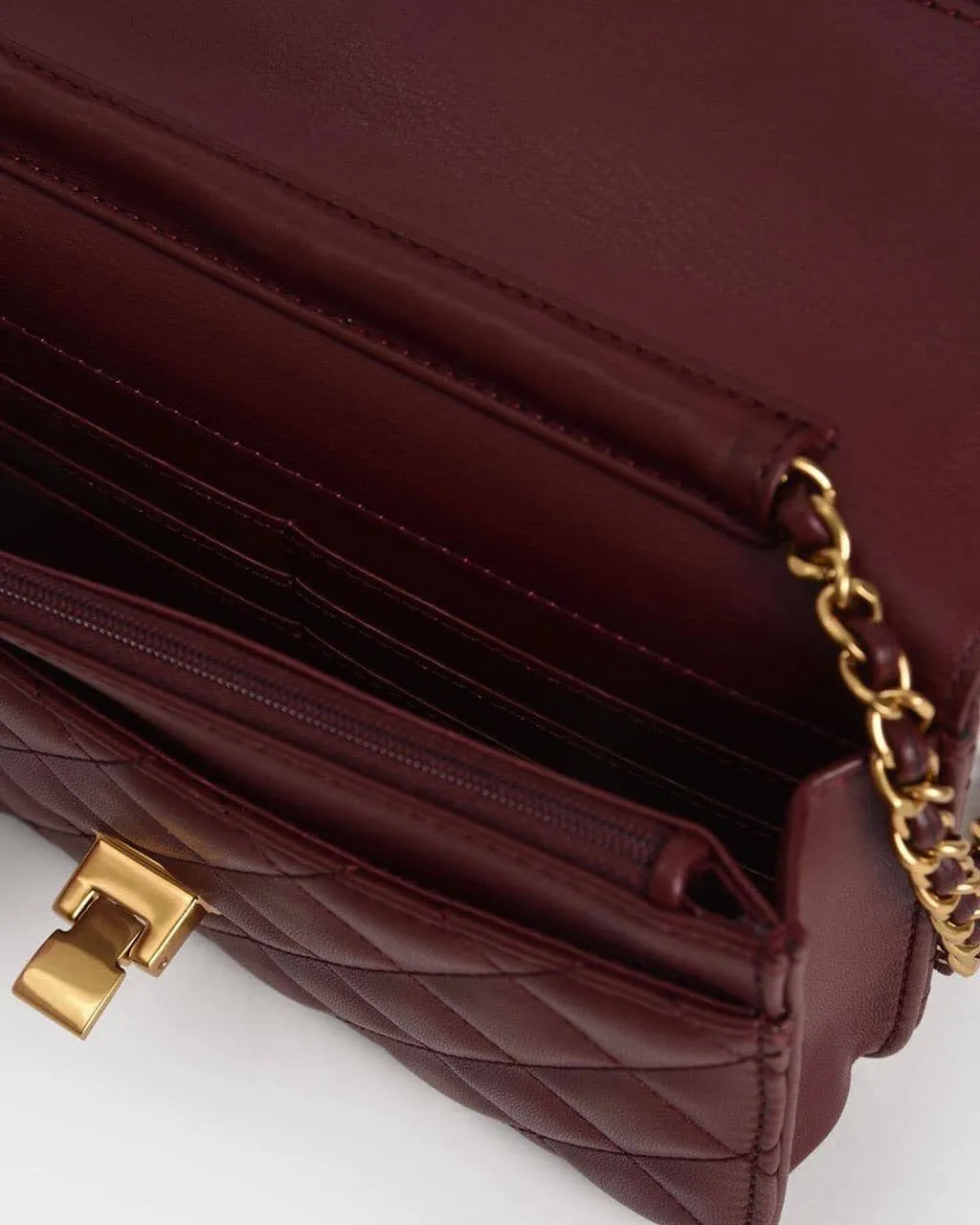 Quilted Flip-Lock Clutch