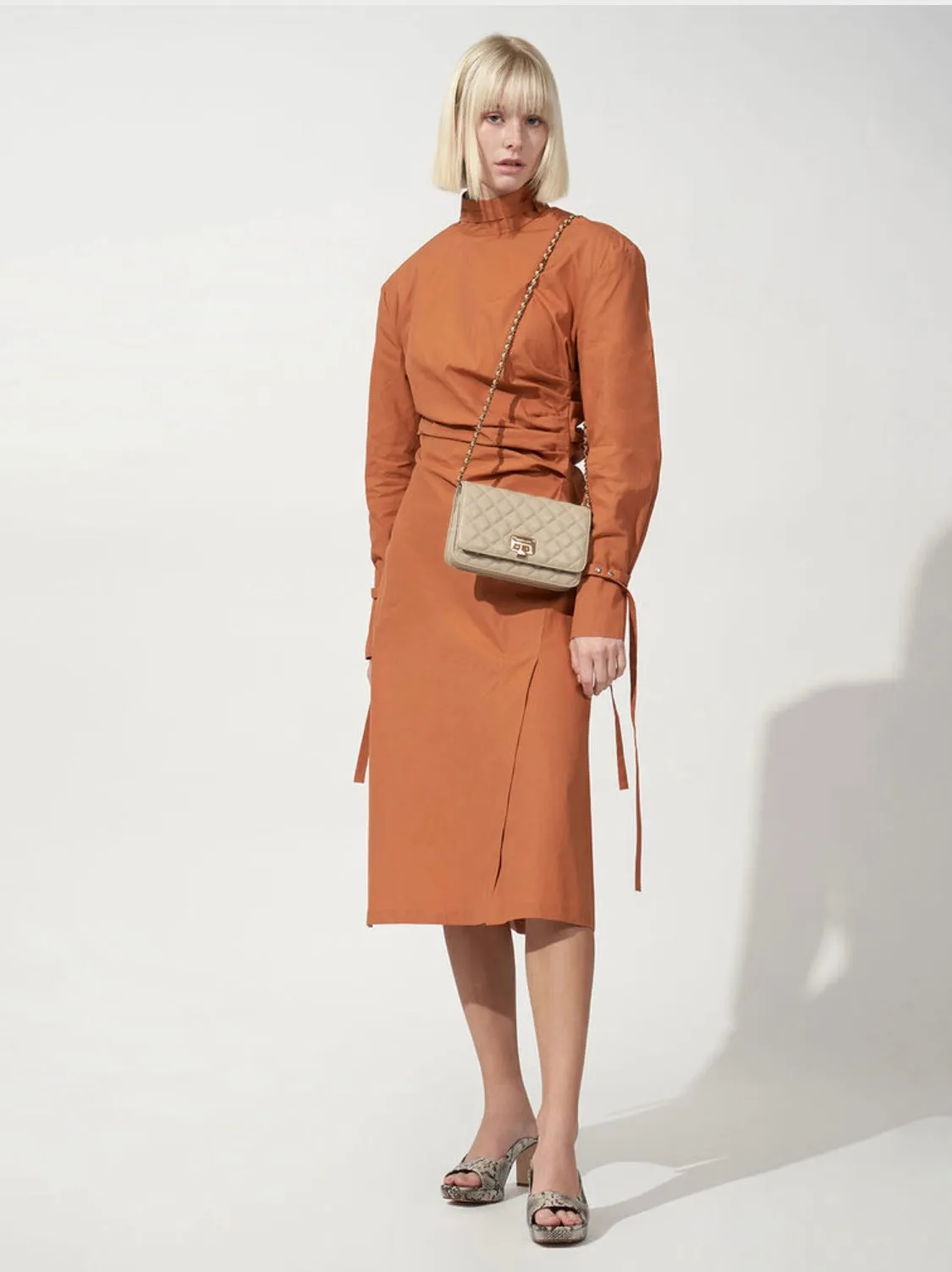 Quilted Flip-Lock Clutch