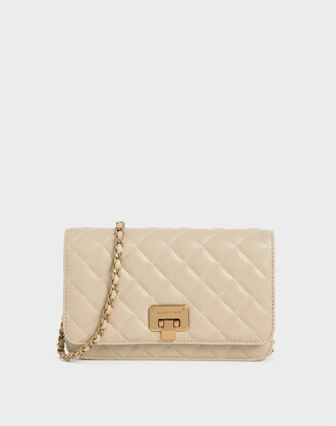 Quilted Flip-Lock Clutch