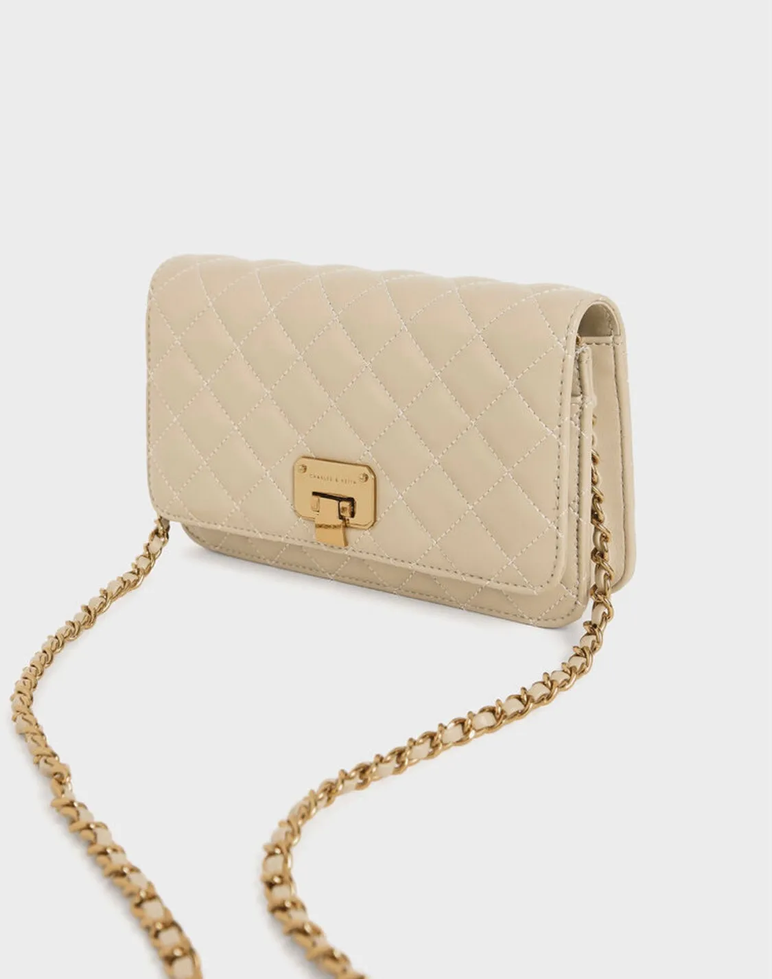 Quilted Flip-Lock Clutch