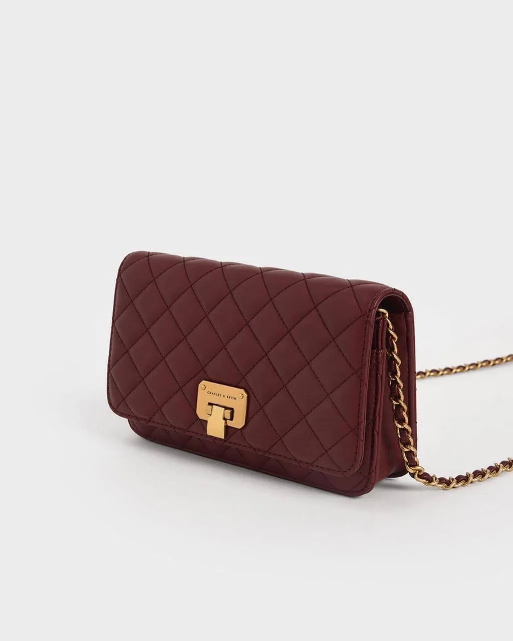 Quilted Flip-Lock Clutch