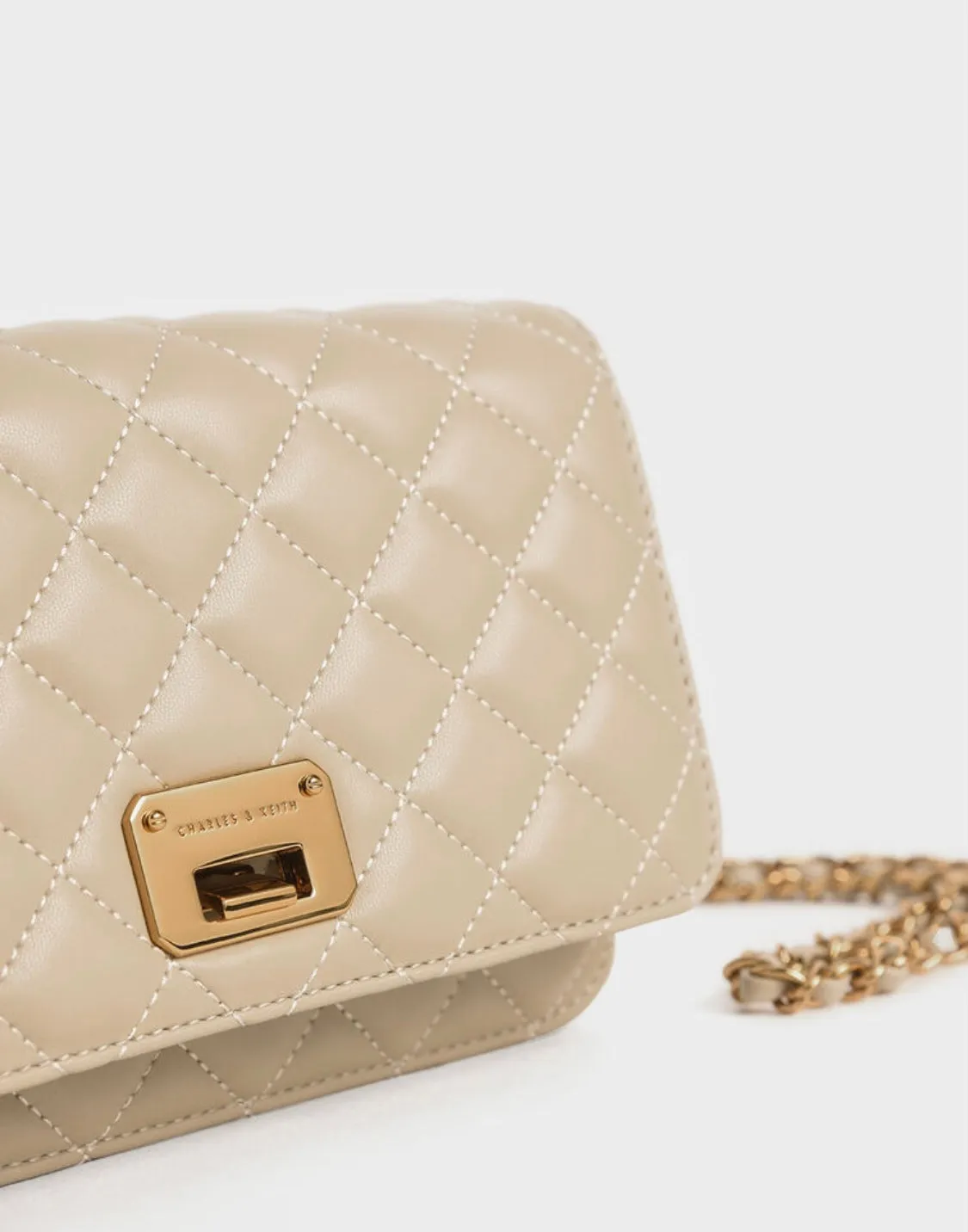 Quilted Flip-Lock Clutch