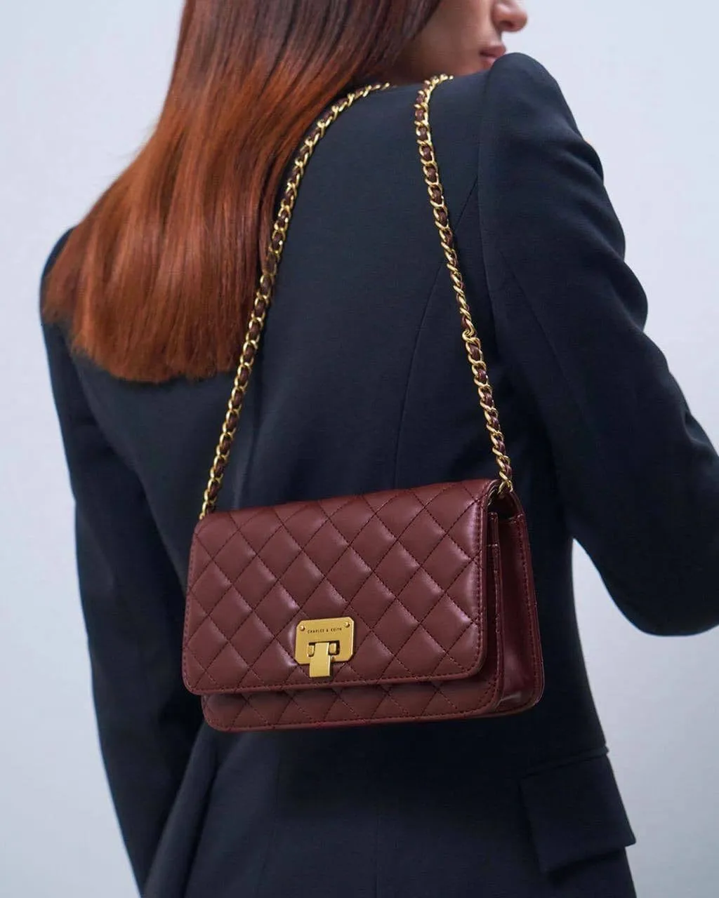 Quilted Flip-Lock Clutch