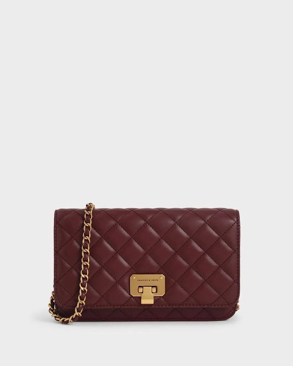 Quilted Flip-Lock Clutch