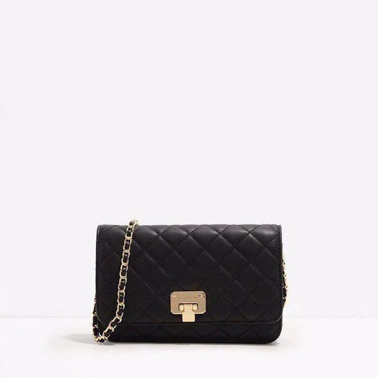 Quilted Flip-Lock Clutch